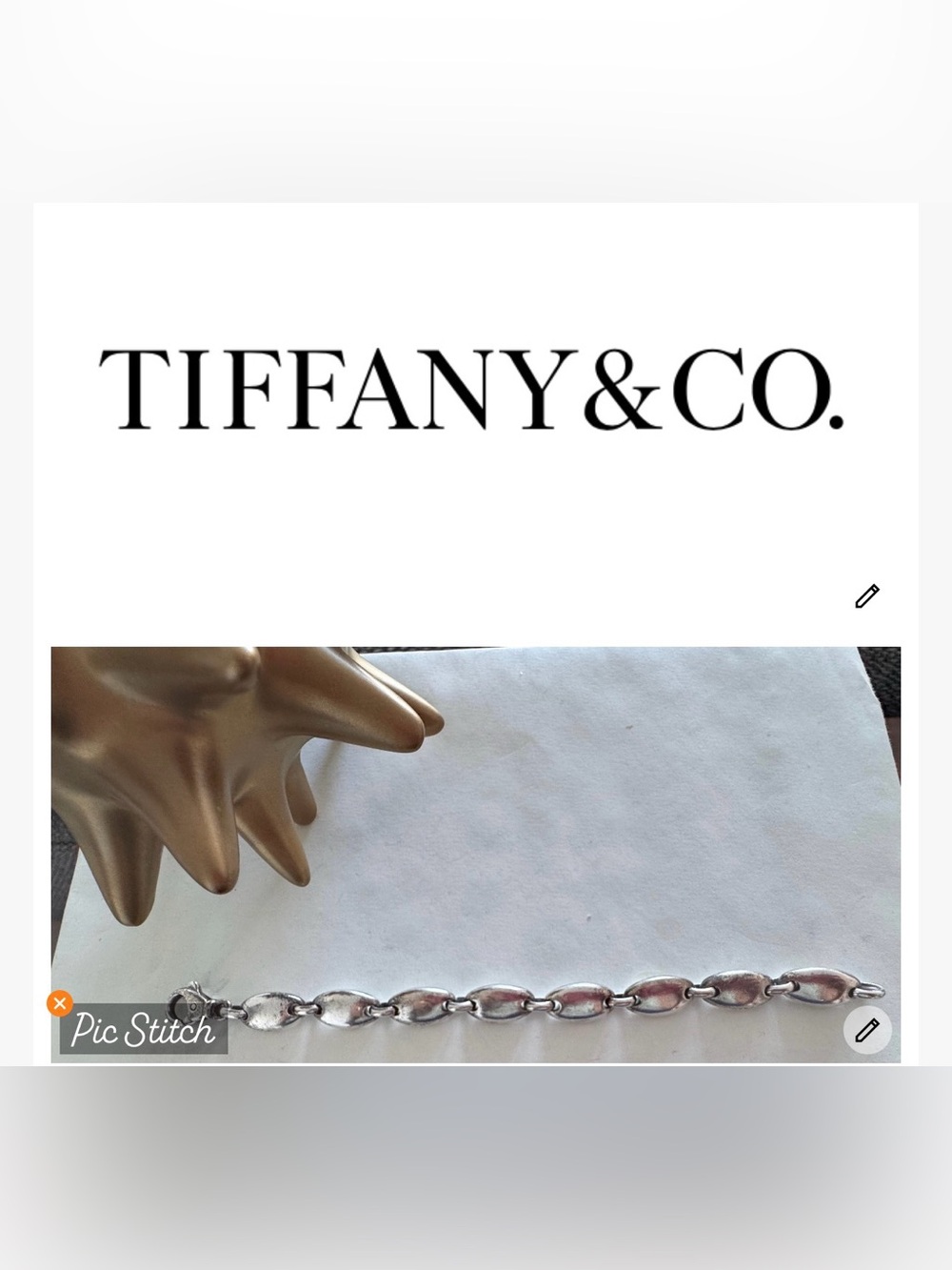 Tiffany & Co. Sterling Silver Oval Link Bracelet - Silver
